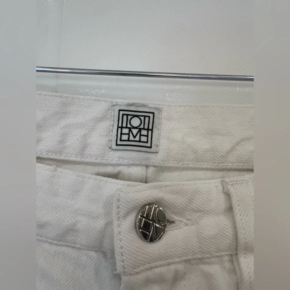 EUC Toteme Twisted Seam Denim Jeans in Off-White *new, still on website* - Picture 5 of 10